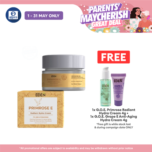 Garden Of Eden Primrose E Radiant Hydra Cream 50g | Boost Skin Radiance Garden Of Eden
