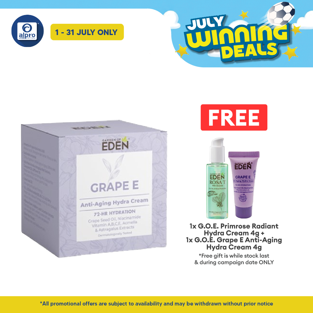 Garden Of Eden Grape E Anti-Aging Hydra Cream 50g | Reduce Wrinkles Garden Of Eden