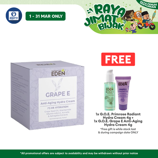 Garden Of Eden Grape E Anti-Aging Hydra Cream 50g | Reduce Wrinkles Garden Of Eden
