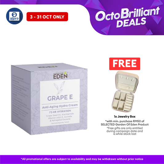Garden Of Eden Grape E Anti-Aging Hydra Cream 50g | Reduce Wrinkles Alpro Pharmacy