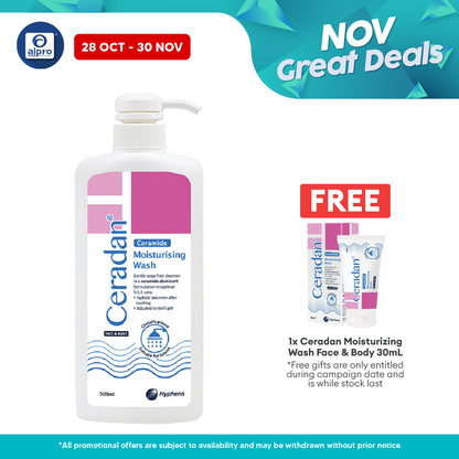 Ceradan Moisturising Body Wash 500ml | Strengthen Skins Protective Barrier Ceradan