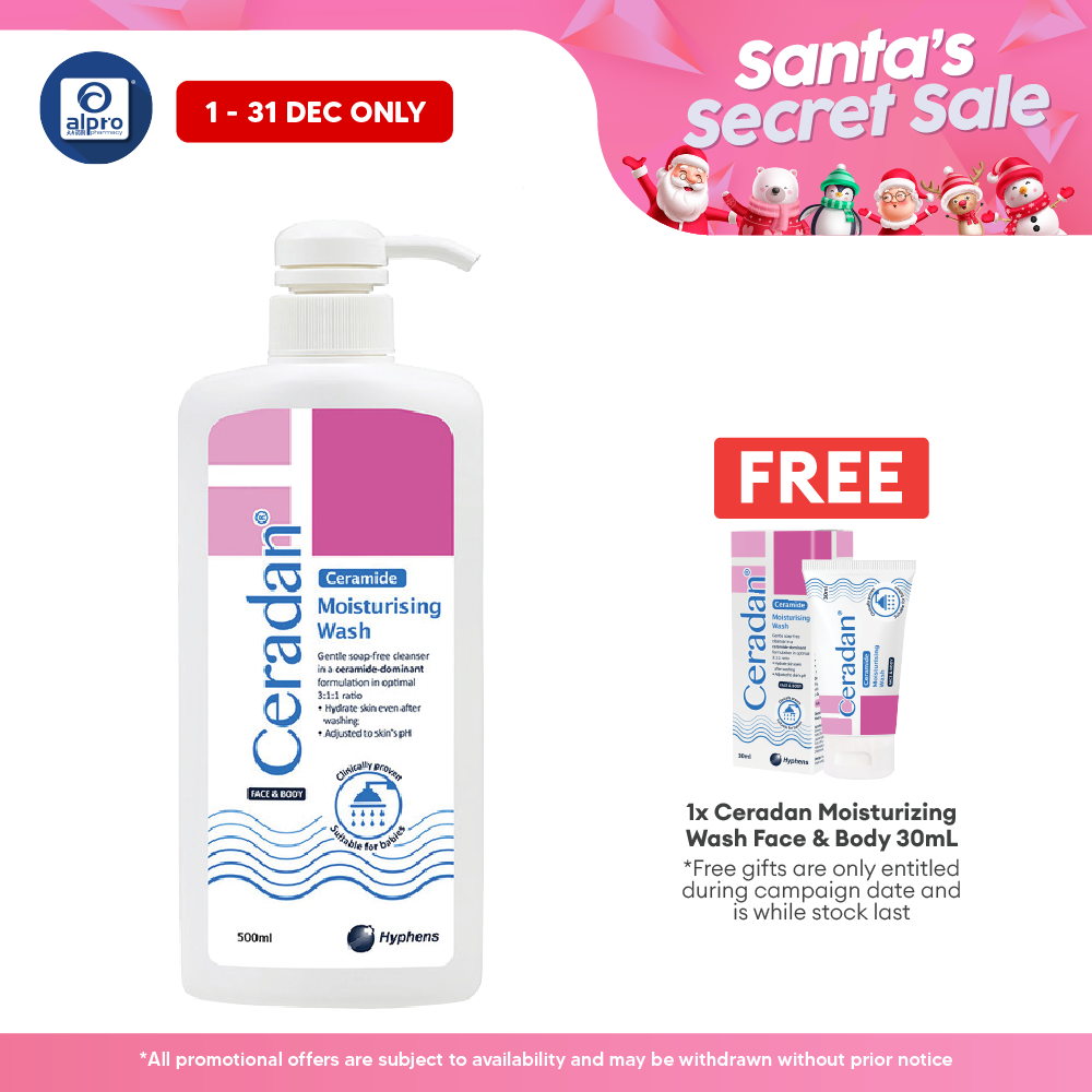 Ceradan Moisturising Body Wash 500ml | Strengthen Skins Protective Barrier Ceradan
