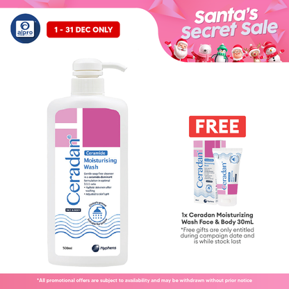 Ceradan Moisturising Body Wash 500ml | Strengthen Skins Protective Barrier Ceradan