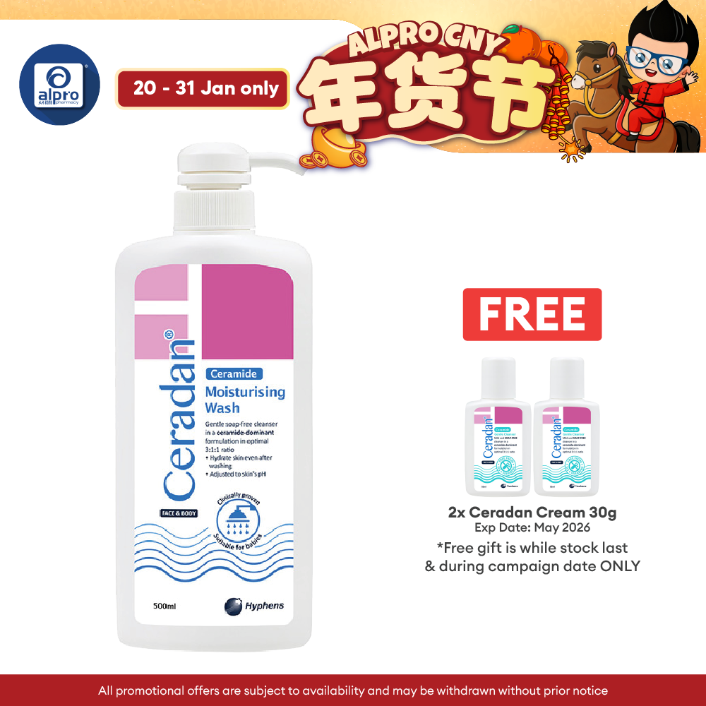 Ceradan Moisturising Body Wash 500ml | Strengthen Skins Protective Barrier