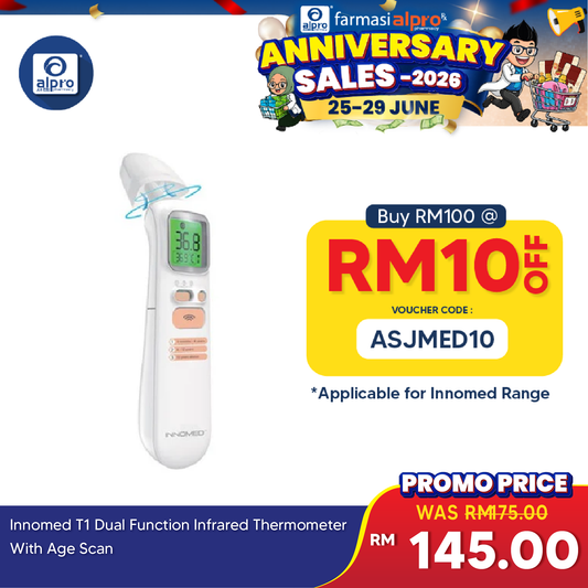 Innomed T1 Dual Function Infrared Thermometer | With Age Scan INNOMED