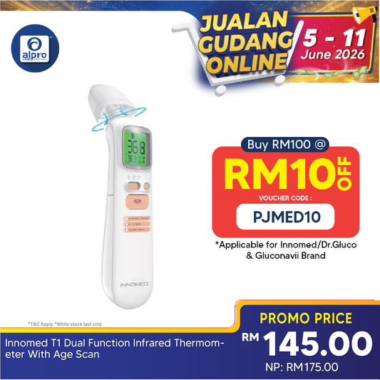 Innomed T1 Dual Function Infrared Thermometer | With Age Scan INNOMED