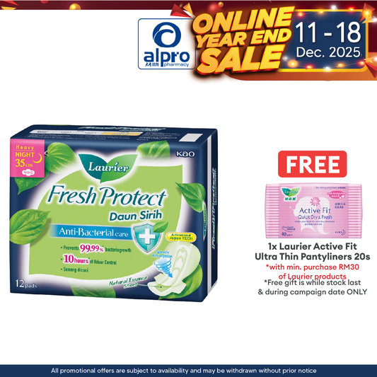 (ws)laurier Fresh Protect Daun Sirih 35cm 12s Alpro Pharmacy
