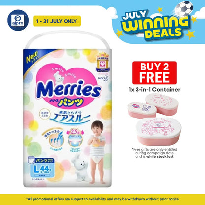Merries Baby Diapers (Pants) L 44s Merries