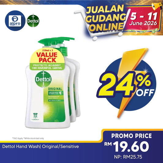 Dettol Hand Wash| Original/Sensitive Dettol