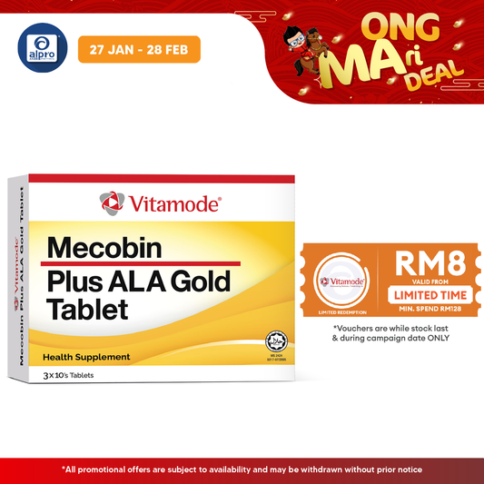 Vitamode Mecobin + ALA Gold 30s | Improves Nervous Systems Health Vitamode