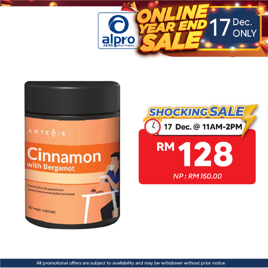 Artemis Cinnamon Bergamot Capsule 60s | Helps To Maintain General Health. Artemis