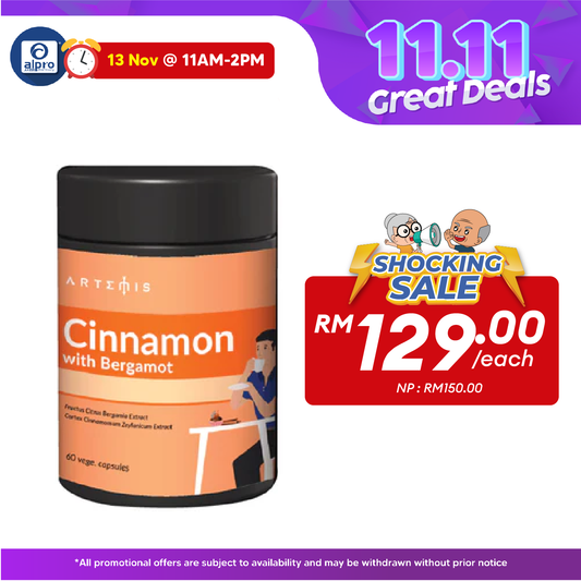 Artemis Cinnamon Bergamot Capsule 60s | Helps To Maintain General Health. Artemis