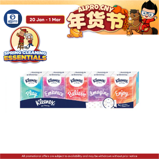 Kleenex Classic Hanky Pack 3ply 9sx10s | Pocket Tissue