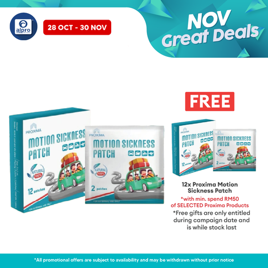 Proxima Motion Sickness 2x6s | To Reduce Motion Sickness During Travel Proxima