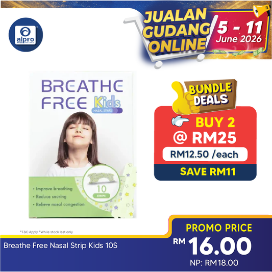 Breathe Free Nasal Strip Kids 10s Breathe