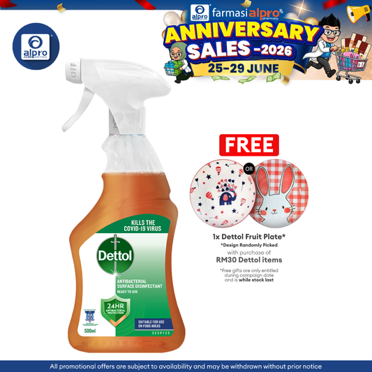 Dettol Antibacterial Surface Disinfectant Trigger 500ml | Kills 99.9% Germs Dettol