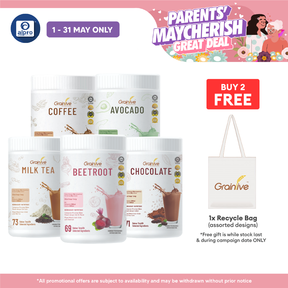 Grainlive Meal Replacement 营养代餐 800g | Meal Replacement with Multivitamins Minerals Proteins Natural Plant Based / provi Grainlive