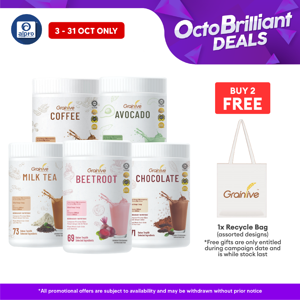 Grainlive Milk Tea 800g | Provides Energy Alpro Pharmacy