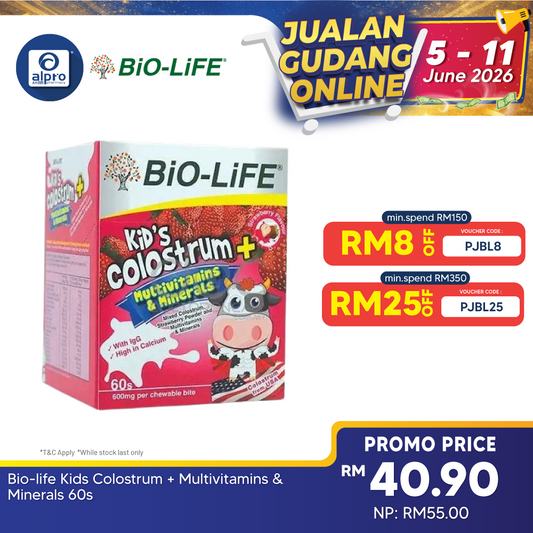 Bio-life Kids Colostrum + Multivitamins & Minerals 60s Bio-life