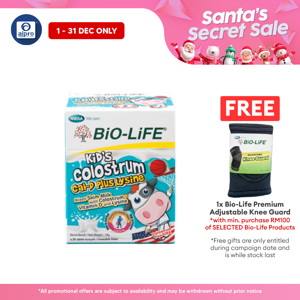 Bio-life Kids Colostrum Cal D+ Lysine 30s Bio-life