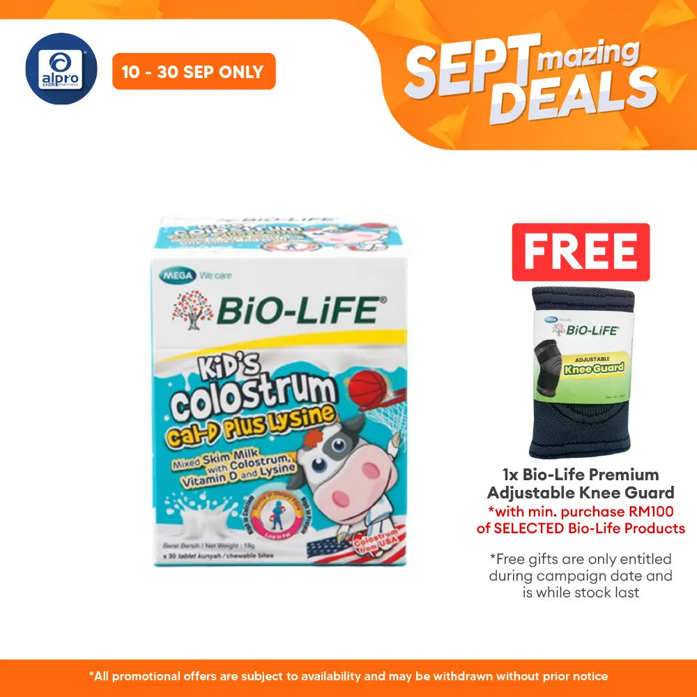 Bio-life Kids Colostrum Cal D+ Lysine 30s Alpro Pharmacy