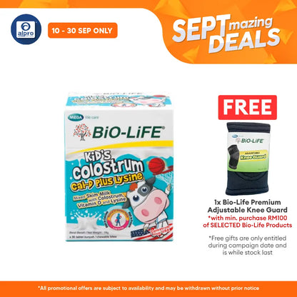 Bio-life Kids Colostrum Cal D+ Lysine 30s Alpro Pharmacy