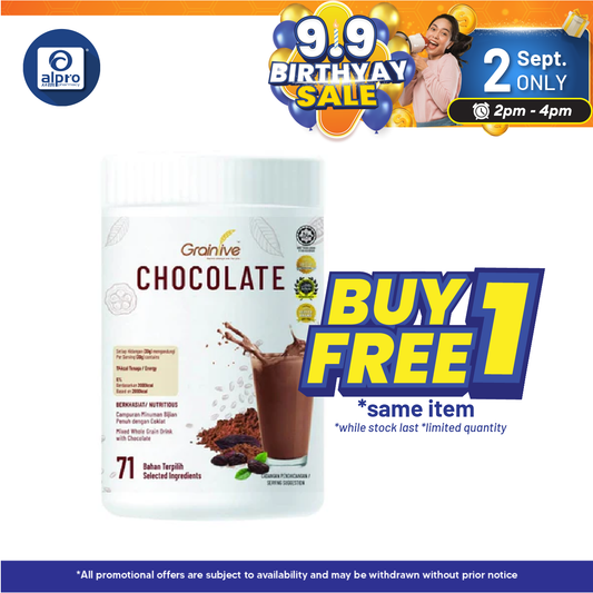 Grainlive Chocolate 800g | Meal Replacement Alpro Pharmacy