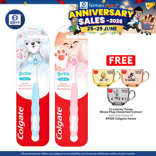 COLGATE GENTLE ANIMAL FLUFFY PAW KIDS TOOTHBRUSH 1S Colgate
