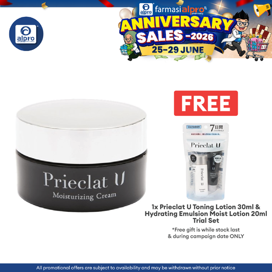 Prieclat U Moisturising Cream 50g Sugi