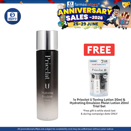 Prieclat U Hydrating Emulsion- Moist 120ml Sugi