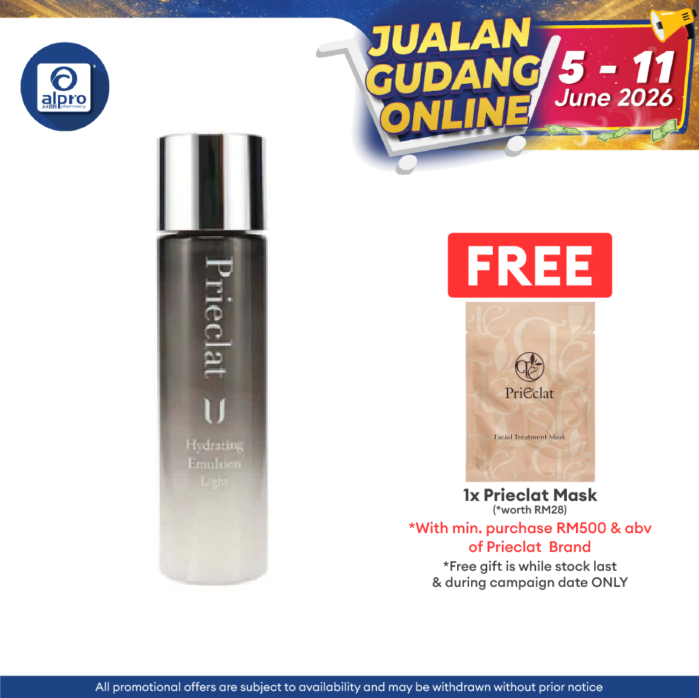Prieclat Hydrating Emulsion - Light 120ml Sugi
