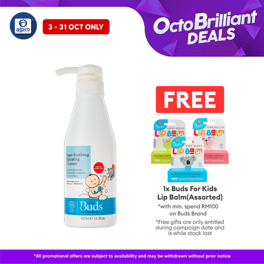 Buds Soothing Hydrating Cleanser 425ml | Gentle Organic Formulation Alpro Pharmacy