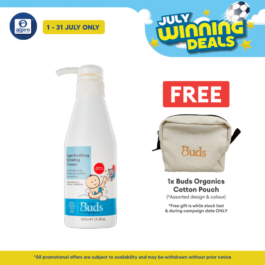 Buds Soothing Hydrating Cleanser 425ml | Gentle Organic Formulation Buds