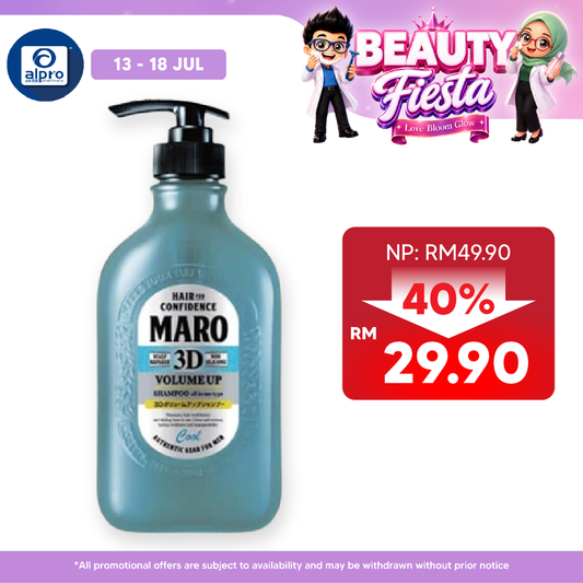 Maro 3d Volume Up Shampoo Cool 400ml Maro