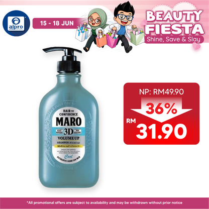 Maro 3d Volume Up Shampoo Cool 400ml Maro