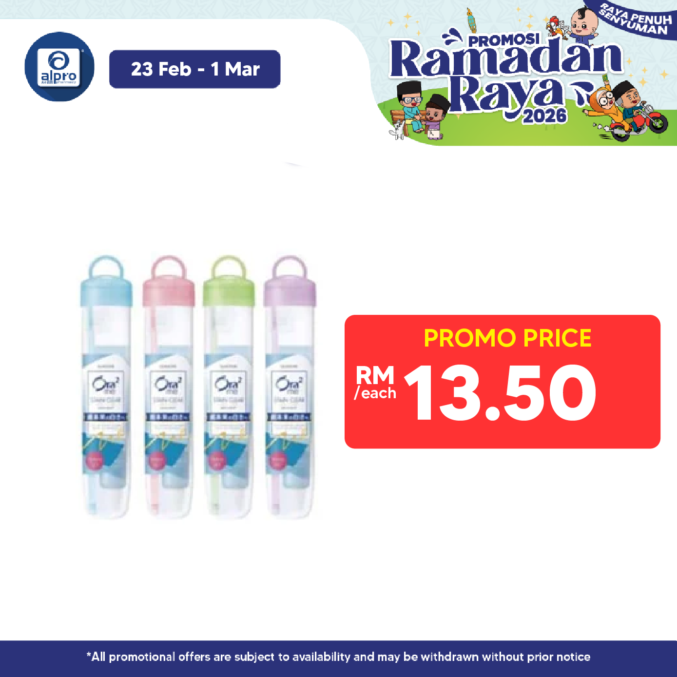 Sunstar Ora2 Me Off & Travel Set Soft Case Alpro Pharmacy