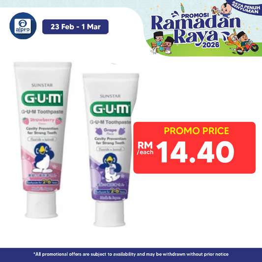 Sunstar Gum Toothpaste Grape/Strawberry For 2- 6yrs 70g Sunstar