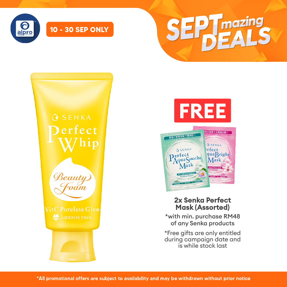 Senka Perfect Whip Vit C Poreless Glow 100g Alpro Pharmacy