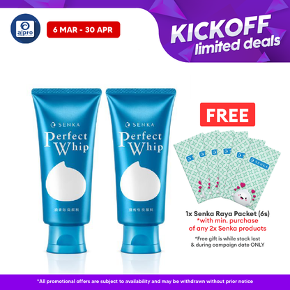 (Twin Pack) Senka Perfect Whip 120gx2 ( Original \ White Clay \ Collagen In ) Senka