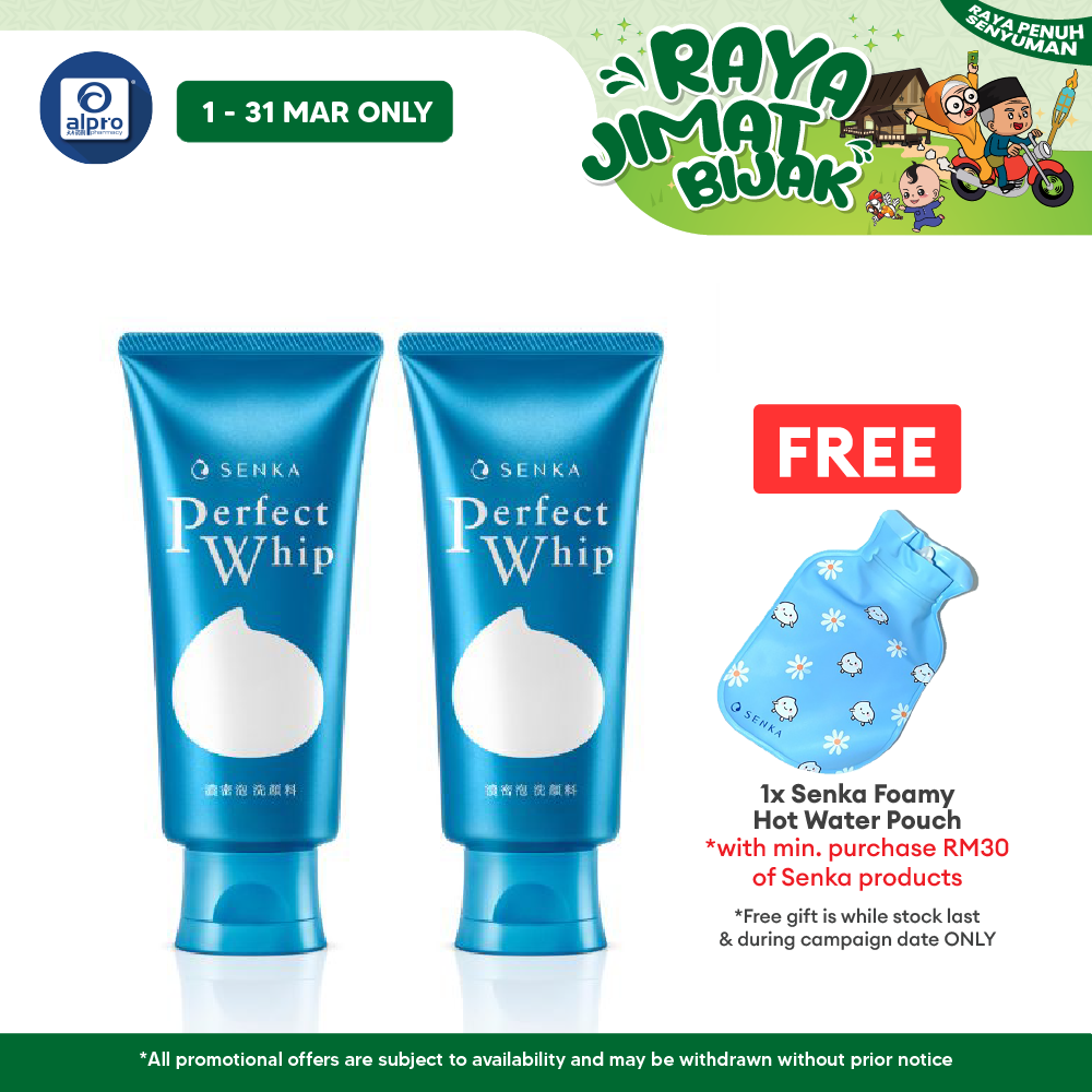 (Twin Pack) Senka Perfect Whip 120gx2 ( Original \ White Clay \ Collagen In ) Senka