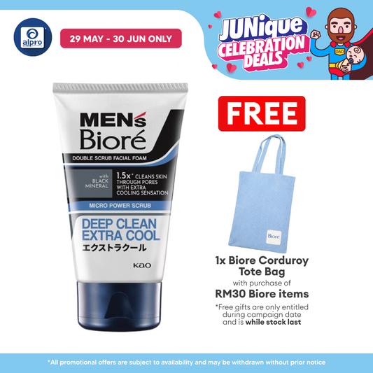 Men's Biore Double Scrub Extra Cool 50g Alpro Pharmacy