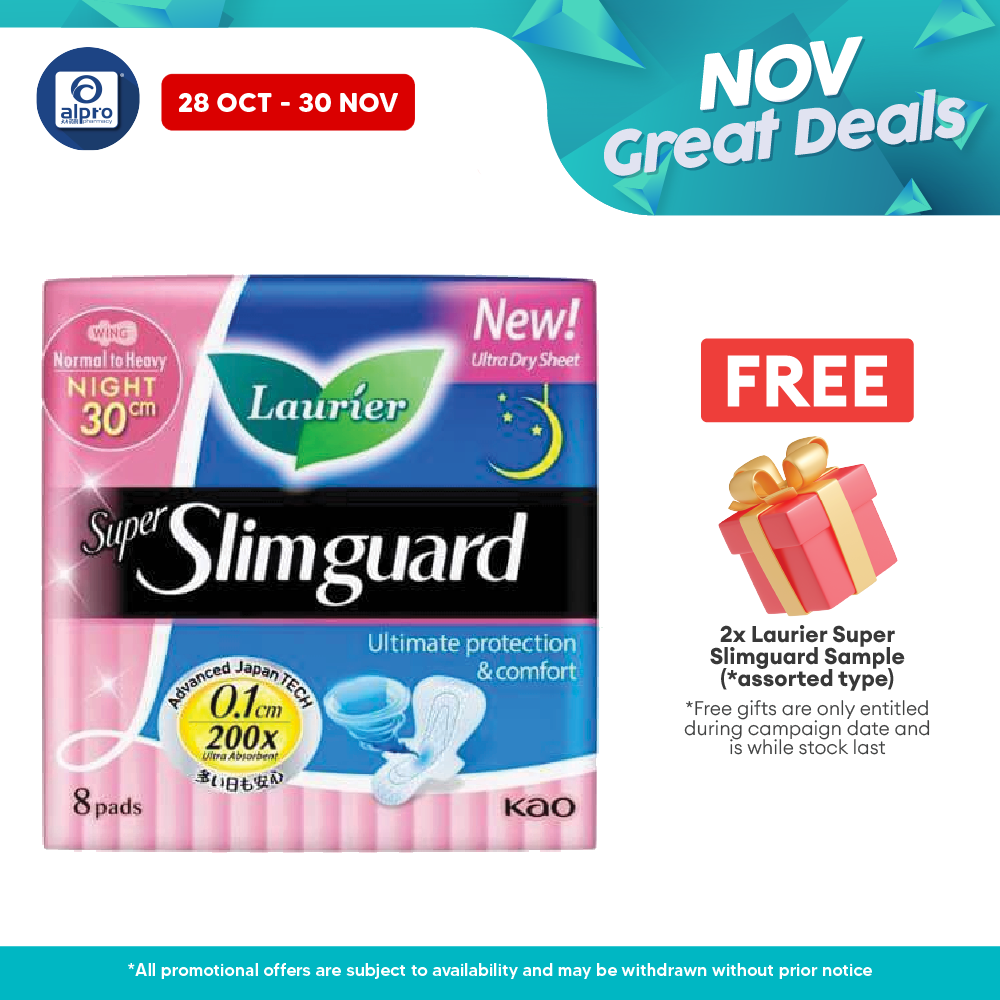 Laurier Super Slim Guard 30cm 8s Alpro Pharmacy