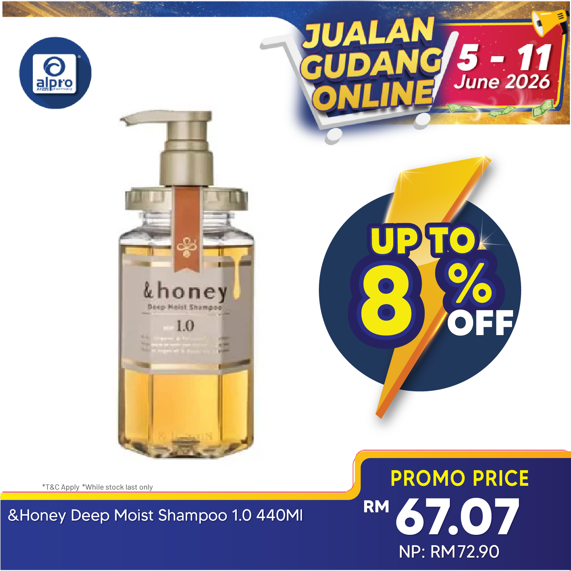 &Honey Deep Moist Shampoo 1.0 &honey