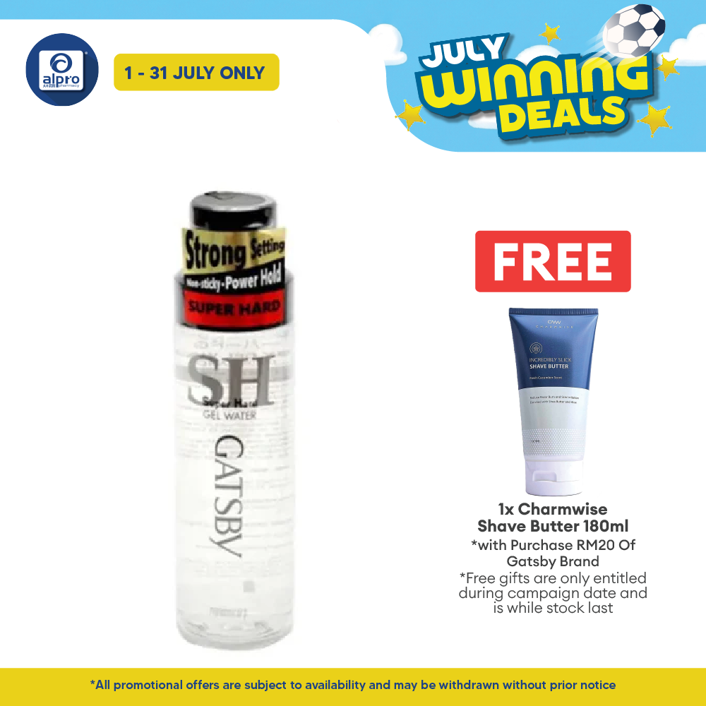 Gatsby Gel Water 200ml ( Super Hard \ Wet & Hard ) Gatsby