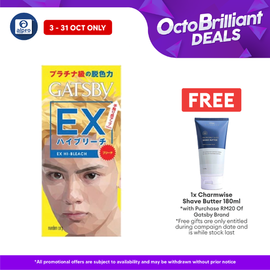 Gatsby Natural Bleach ( Ex Hi  Original  Color Aqua Silver  Color Clear Brown  Color Fade Ash  Color Shade Wolf ) Alpro Pharmacy