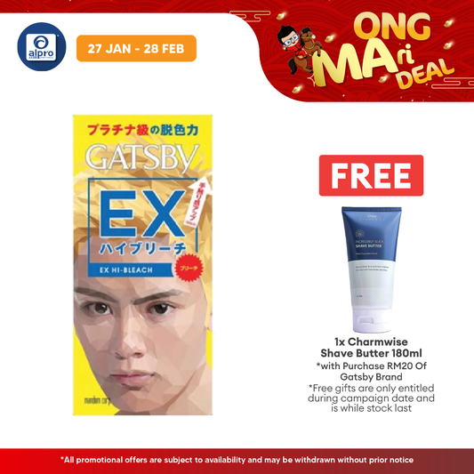 Gatsby Natural Bleach ( EX HI \ Original \ Color Aqua Silver \ Color Clear Brown \ Color Fade Ash \  Color Shade Wolf  ) Gatsby