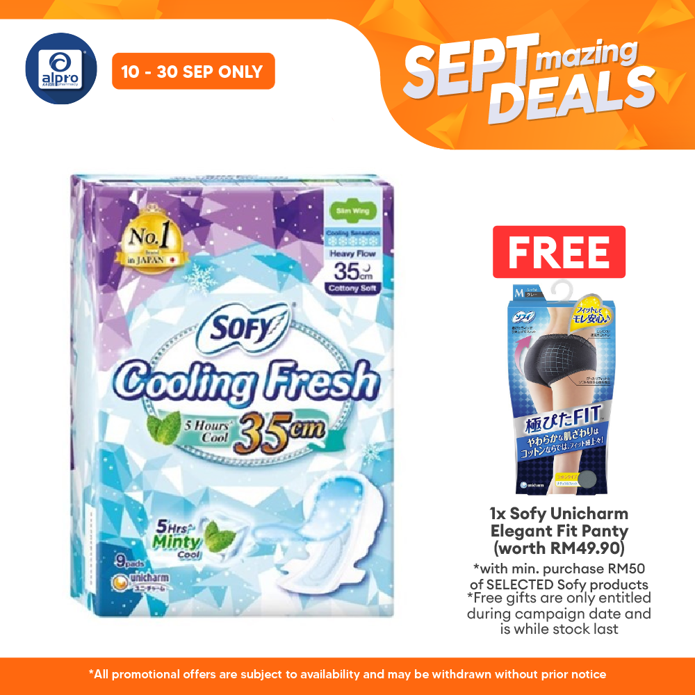 Sofy Cooling Night Slim Wing 35cm 9s Alpro Pharmacy