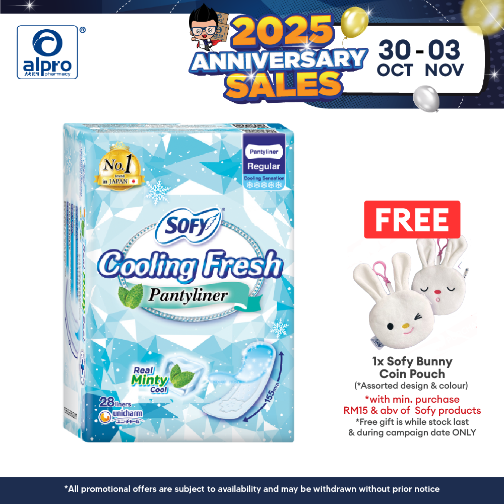 Sofy Cooling Liner Regular 155mm 28s Sofy