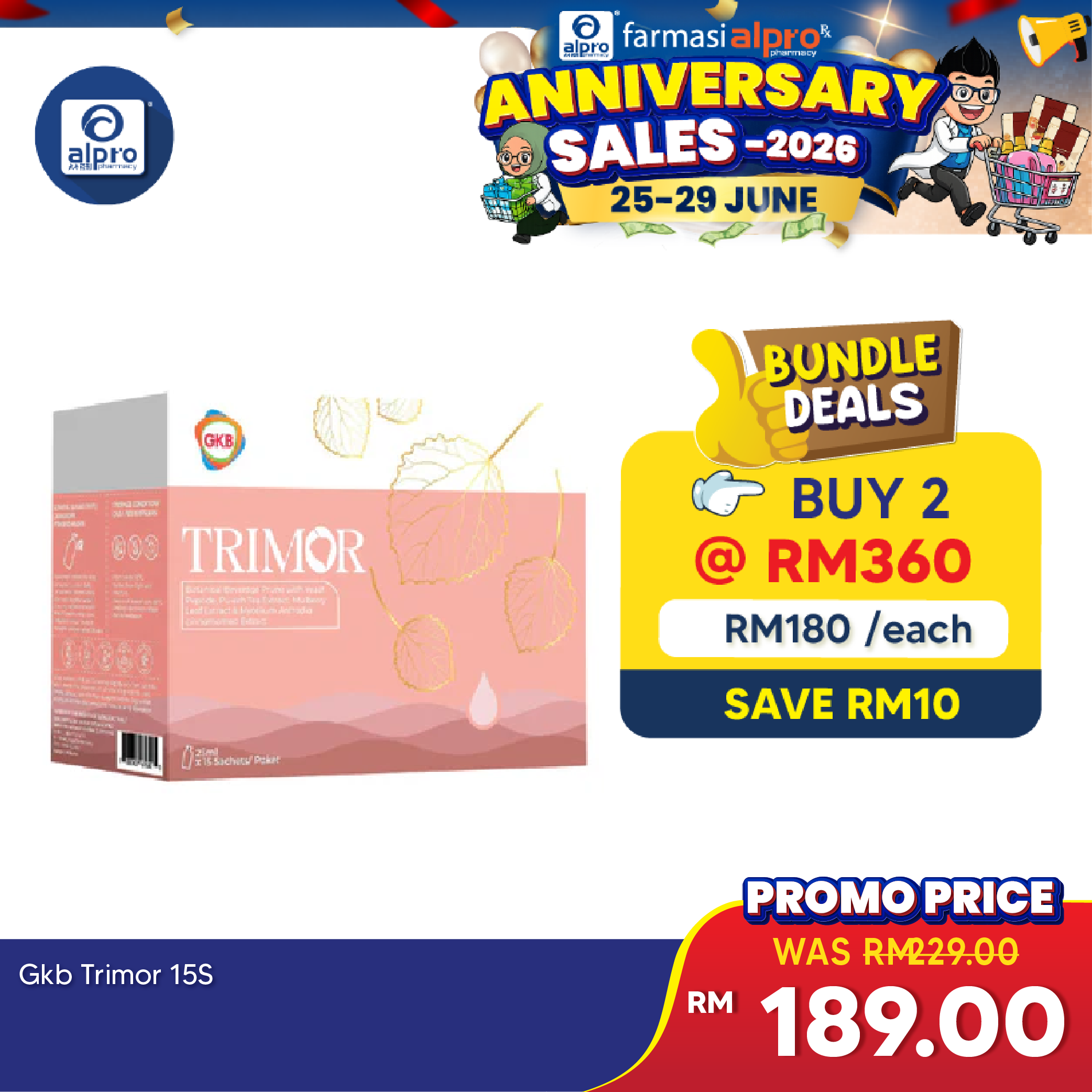 GKB Trimor 25ml x15's GKB