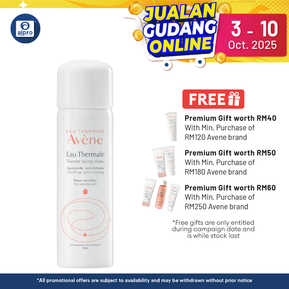 Avene Thermal Spring Water 50ml | Restores Skin natural Moisture Alpro Pharmacy